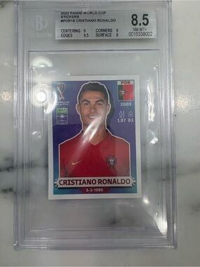 Panini Red & Purple Soccer Sticker - Portugal Crest
